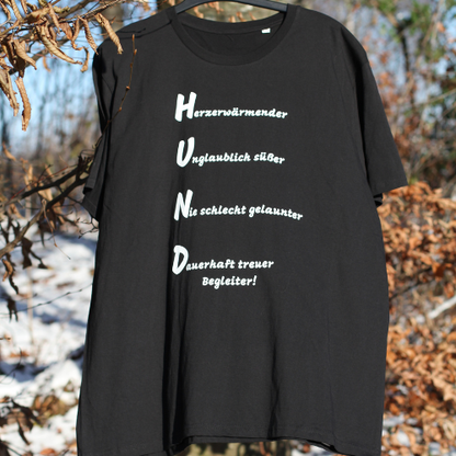 Organic T-Shirt "Eigenschaften eines Hundes: Dauerhaft treuer Begleiter!""