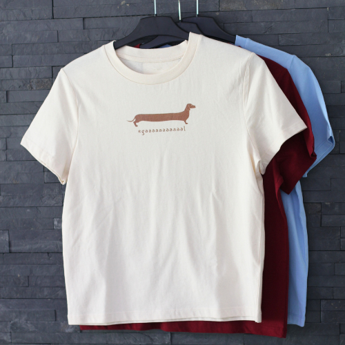 Organic Damen T-Shirt "Egaaaal! Dackel Style"